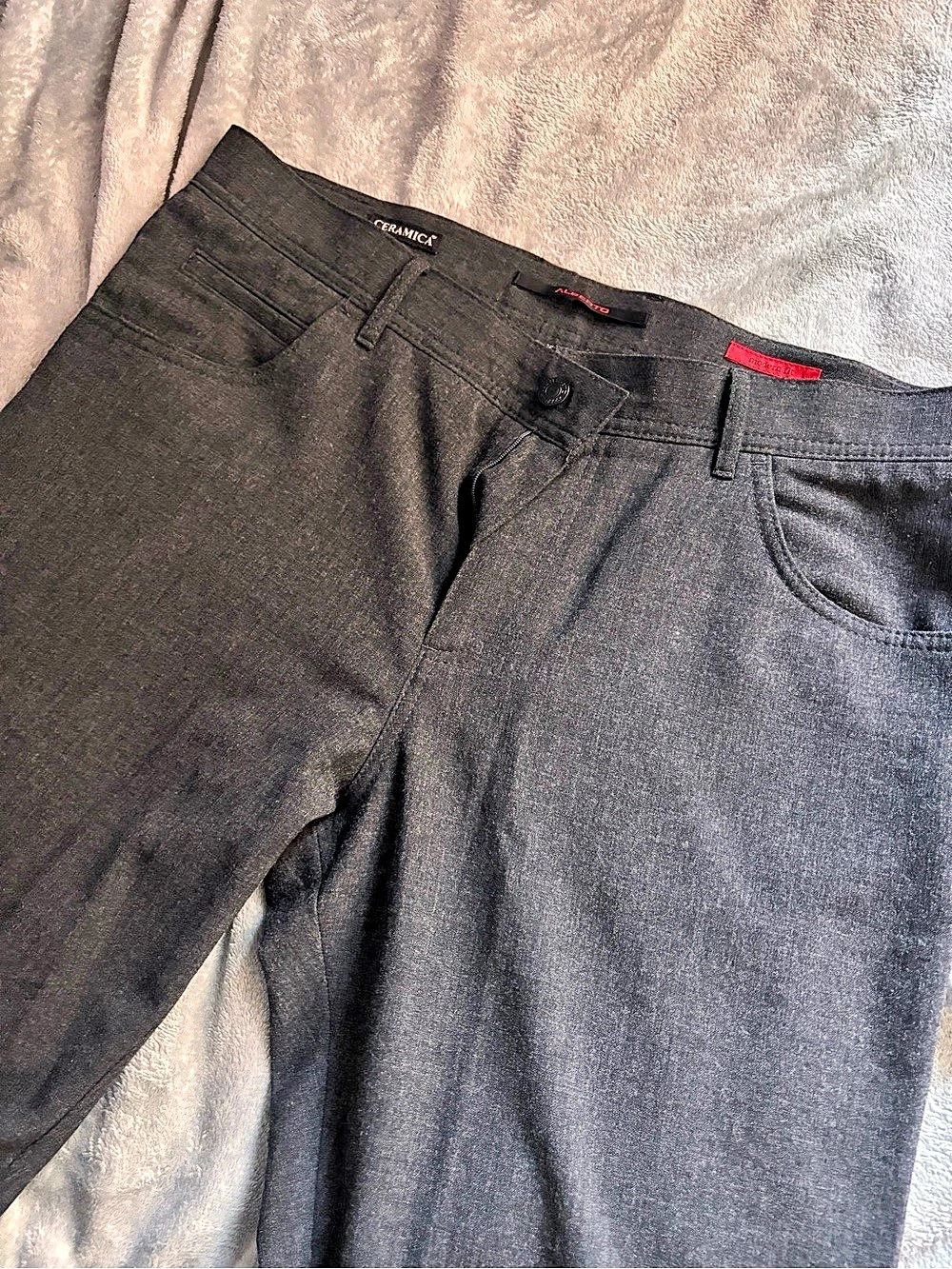 Alberto mens 34 waist charcoal ceramica pants